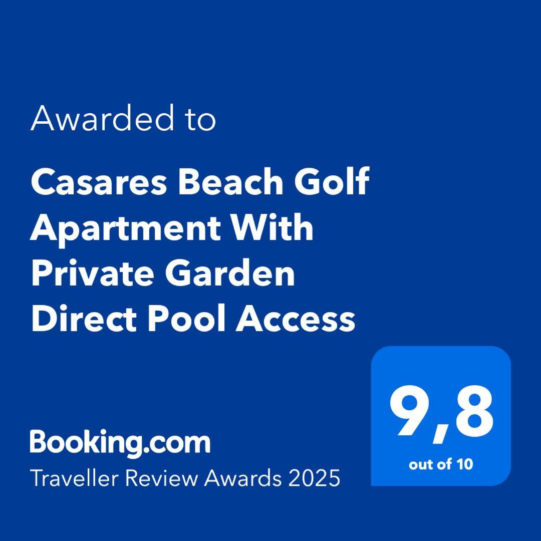 Casares Beach Golf Apartment With Private Garden Direct Pool Access Exterior foto
